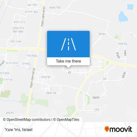 נחל שובל map
