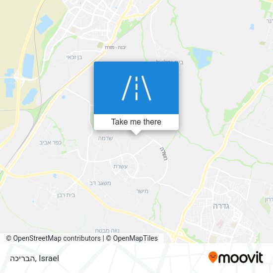 הבריכה map