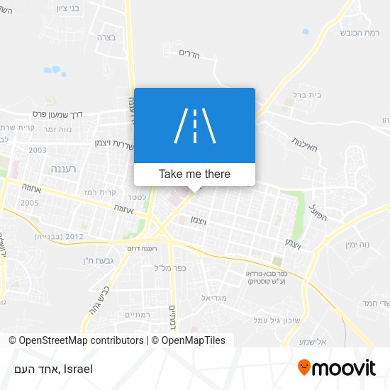 אחד העם map