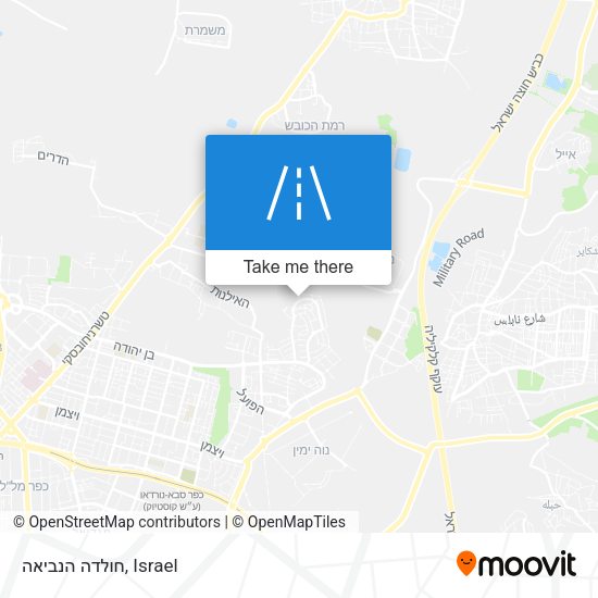 חולדה הנביאה map