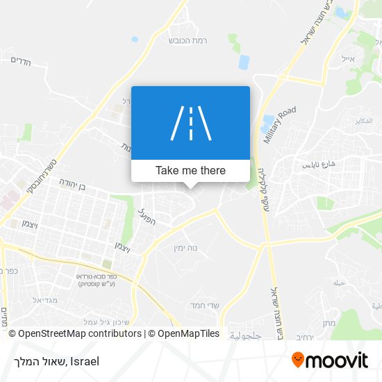 שאול המלך map