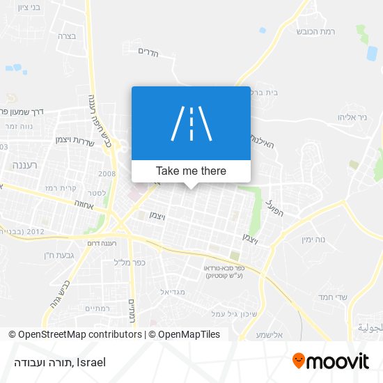 תורה ועבודה map