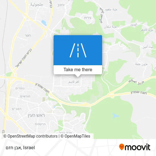 אבן חזם map