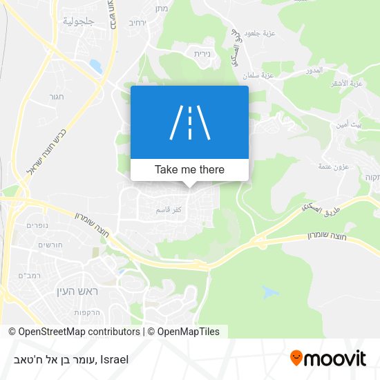 עומר בן אל ח'טאב map