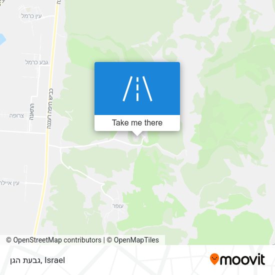 גבעת הגן map