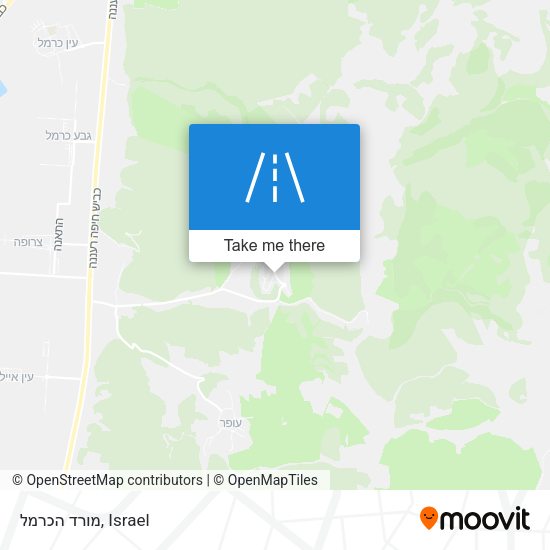 מורד הכרמל map