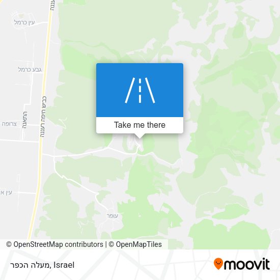 מעלה הכפר map