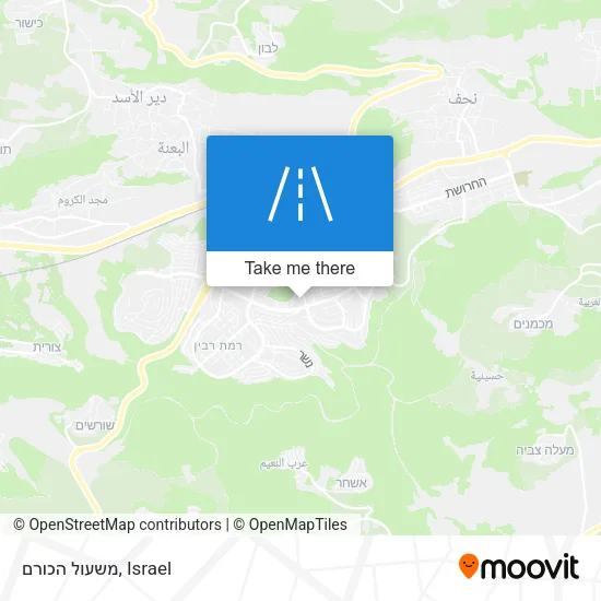 Карта משעול הכורם