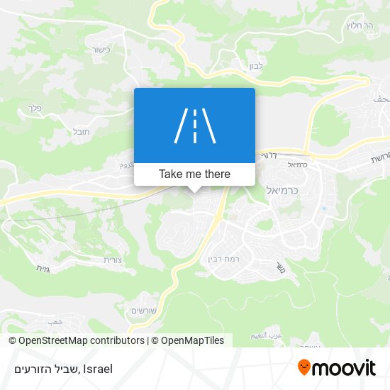 שביל הזורעים map