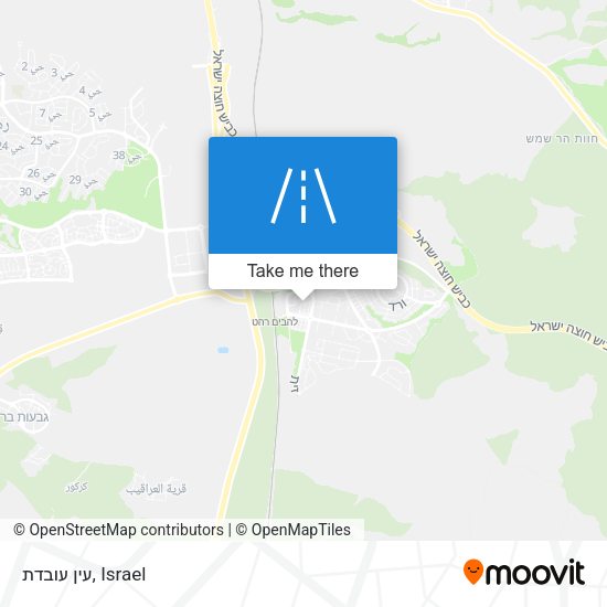 עין עובדת map