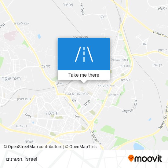 האורנים map