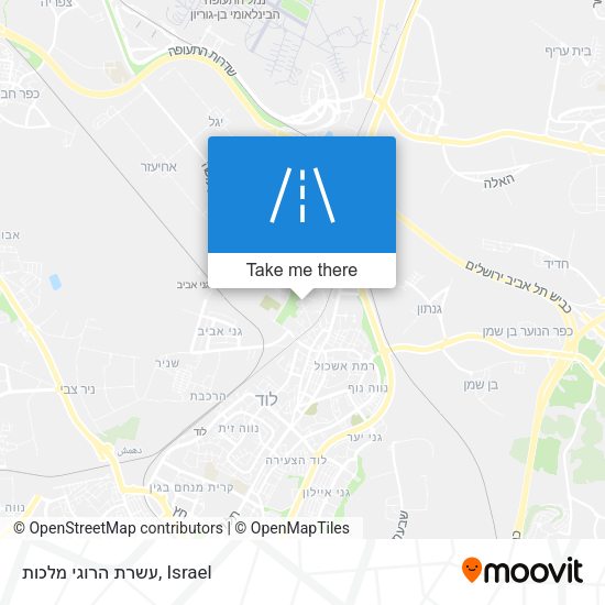 עשרת הרוגי מלכות map