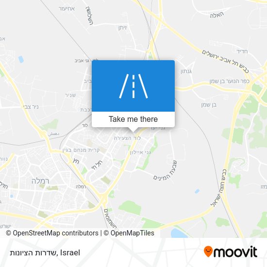 שדרות הציונות map