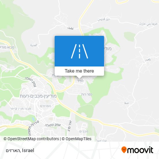 הארזים map