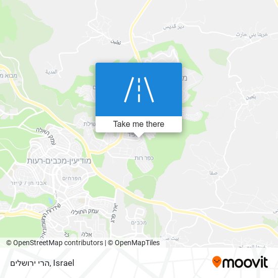 הרי ירושלים map