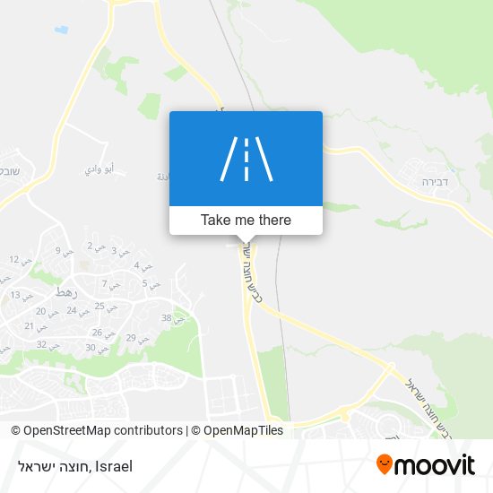 חוצה ישראל map