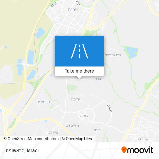 הראשונים map