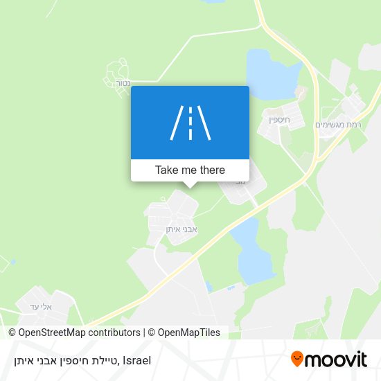 טיילת חיספין אבני איתן map