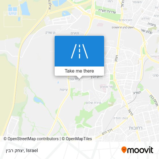 יצחק רבין map