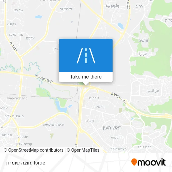 Карта חוצה שומרון