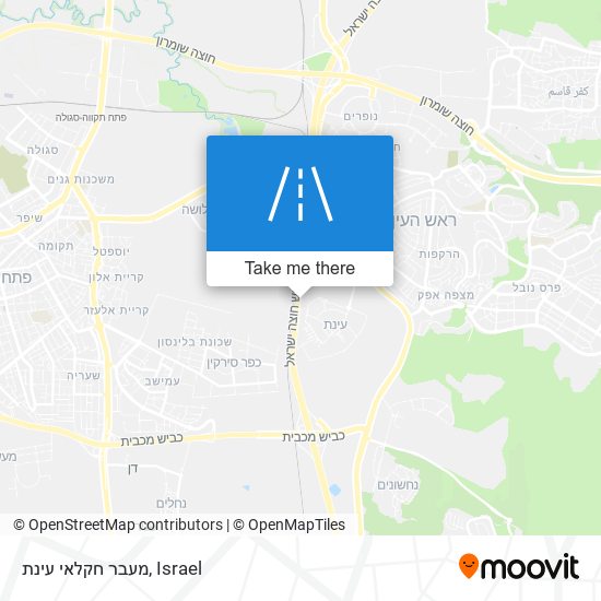 מעבר חקלאי עינת map