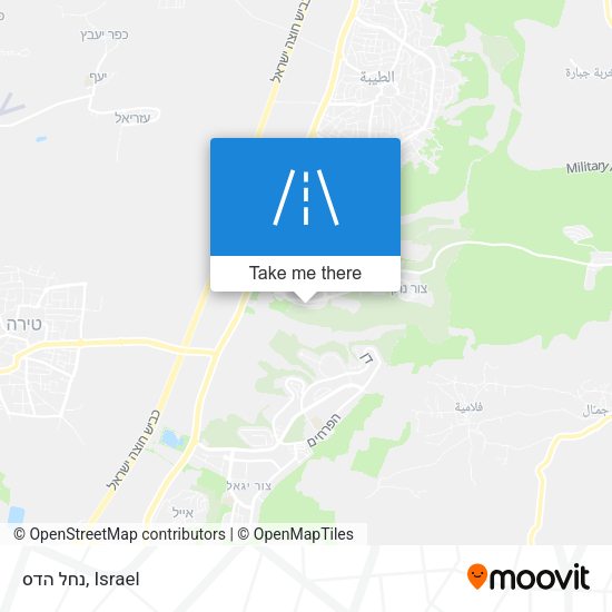 נחל הדס map