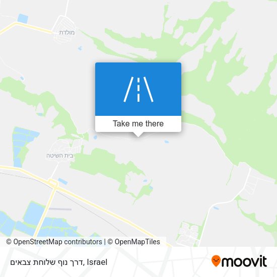 דרך נוף שלוחת צבאים map