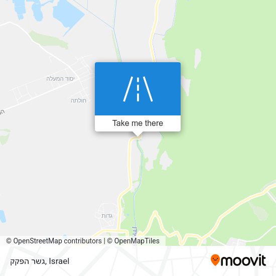 גשר הפקק map