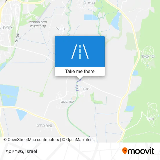 Карта גשר יוסף