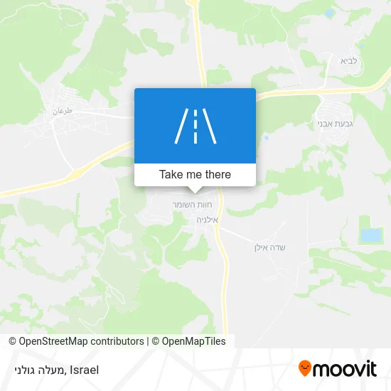 Карта מעלה גולני