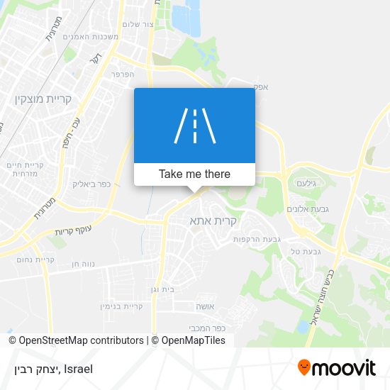 יצחק רבין map