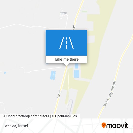 הערבה map