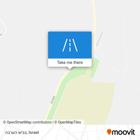כביש הערבה map