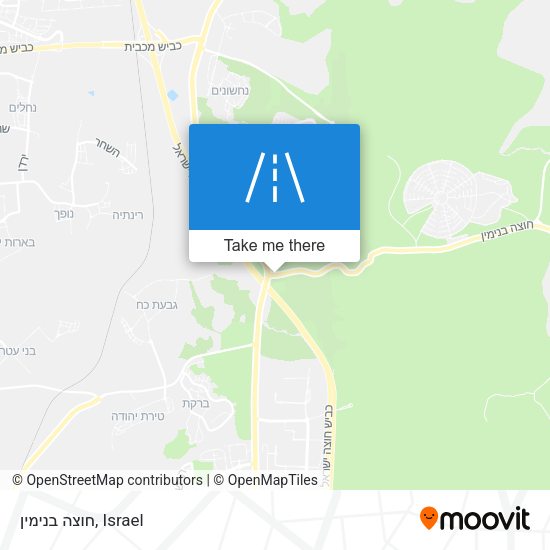 חוצה בנימין map