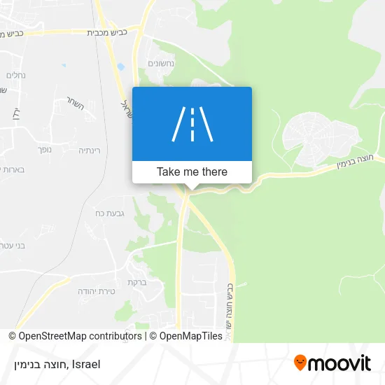 Карта חוצה בנימין