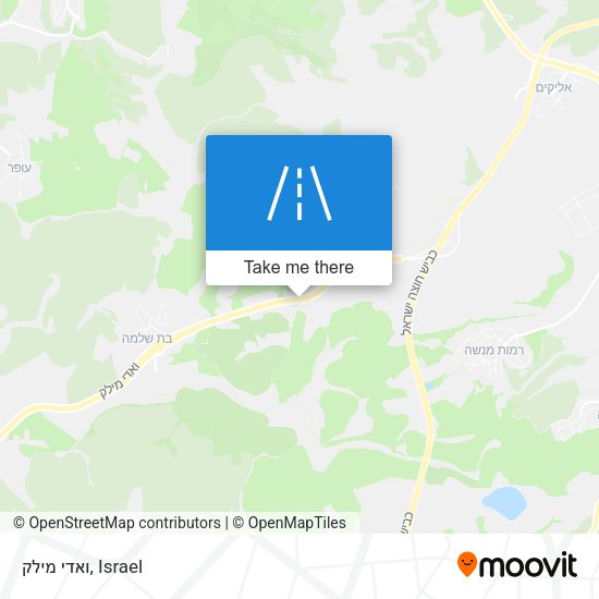 ואדי מילק map