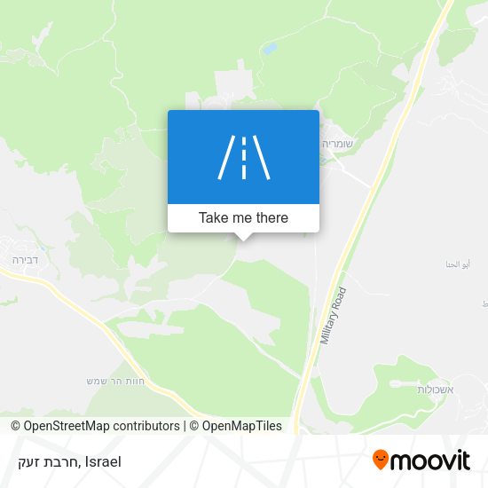 חרבת זעק map