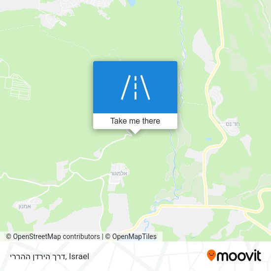 דרך הירדן ההררי map