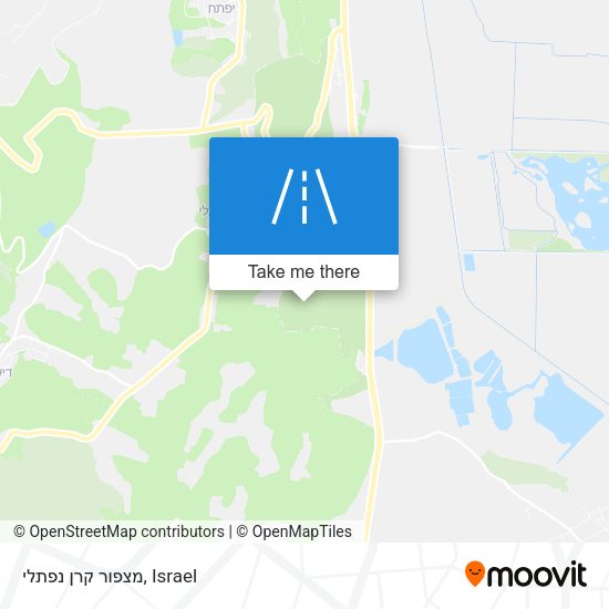 מצפור קרן נפתלי map