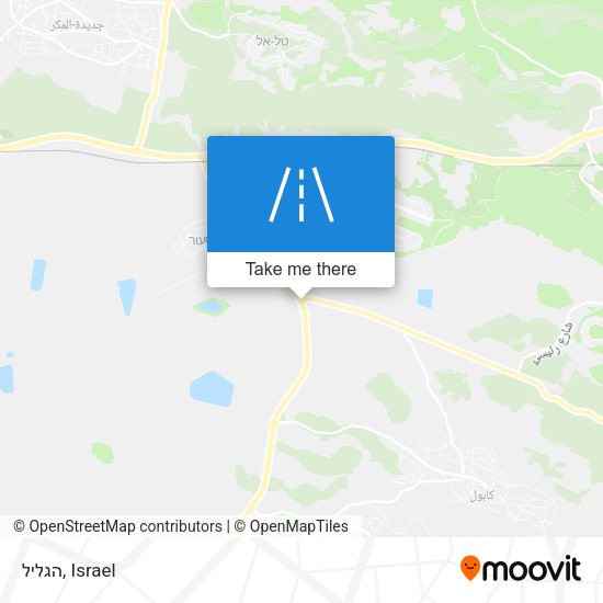 הגליל map