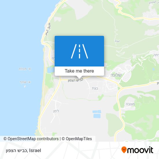כביש הצפון map