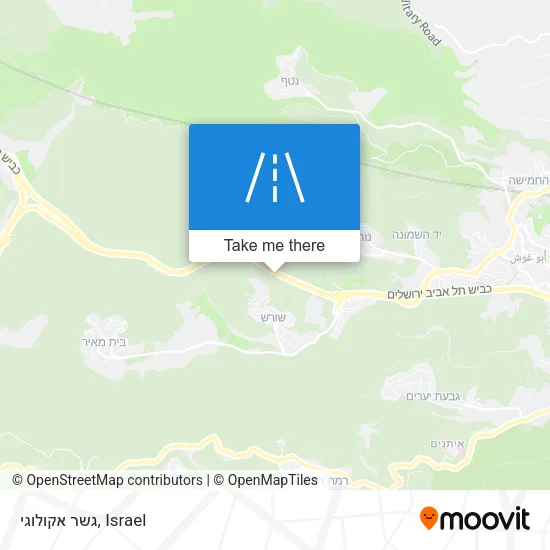 Карта גשר אקולוגי