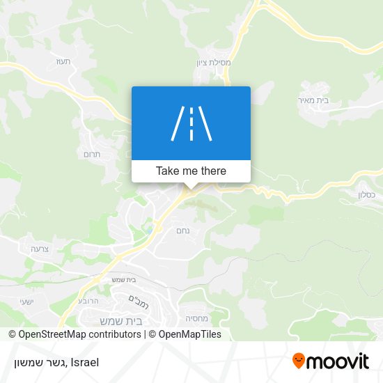 גשר שמשון map