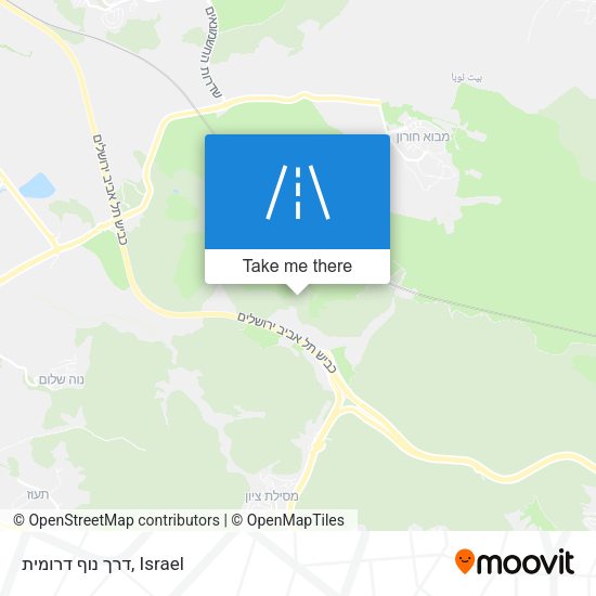 דרך נוף דרומית map