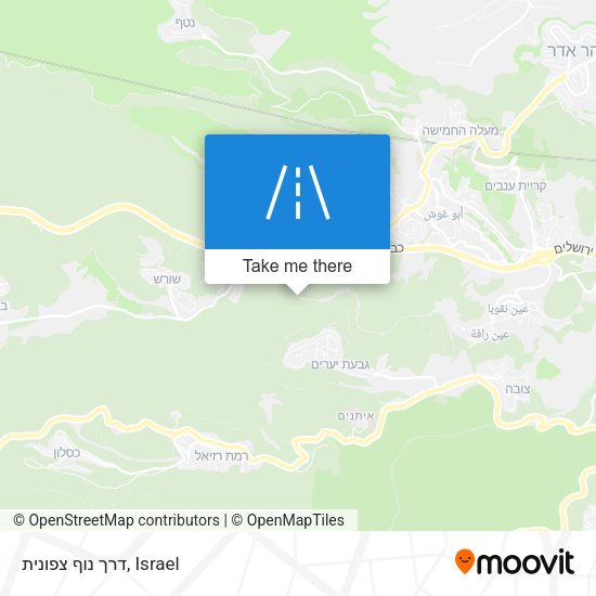 דרך נוף צפונית map