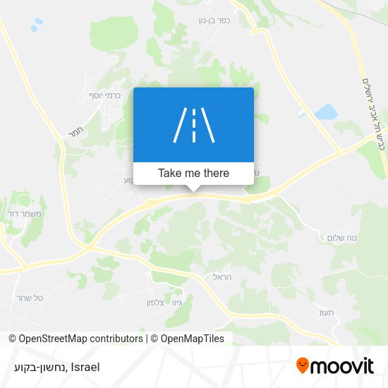 נחשון-בקוע map