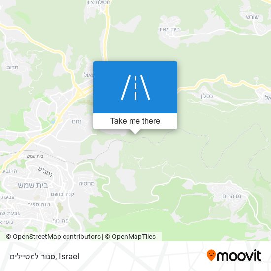 סגור למטיילים map