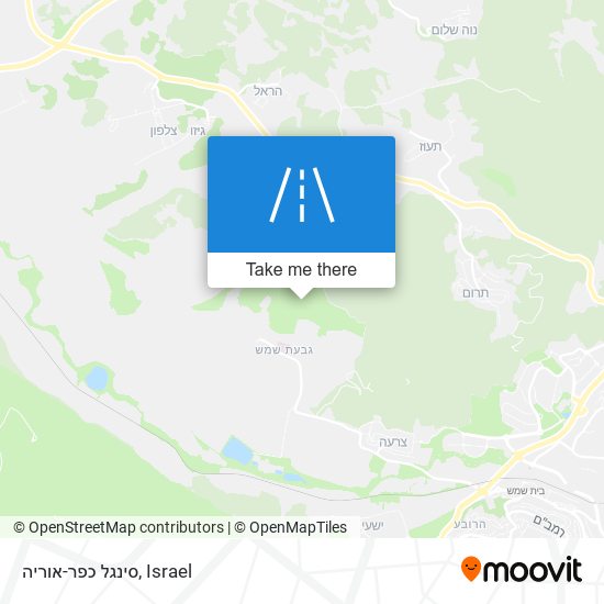 סינגל כפר-אוריה map