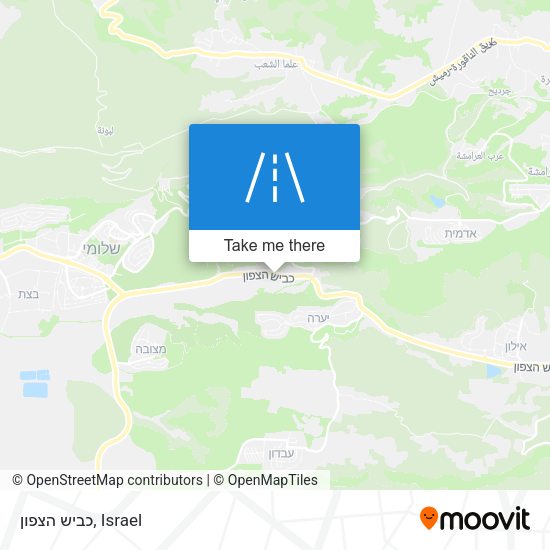 כביש הצפון map