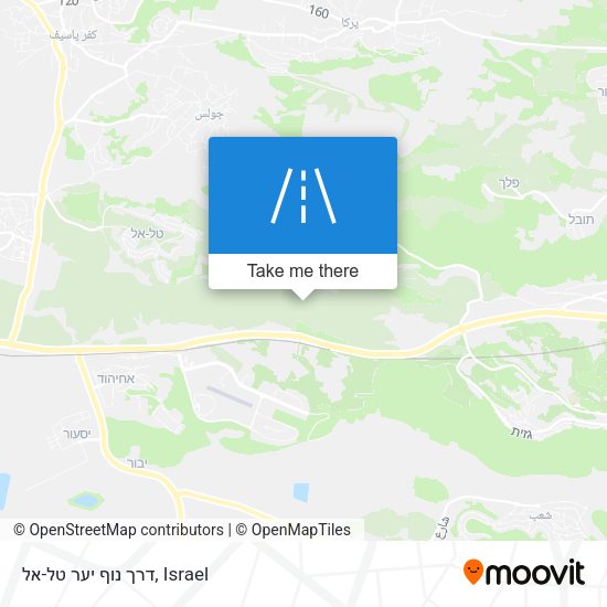 דרך נוף יער טל-אל map